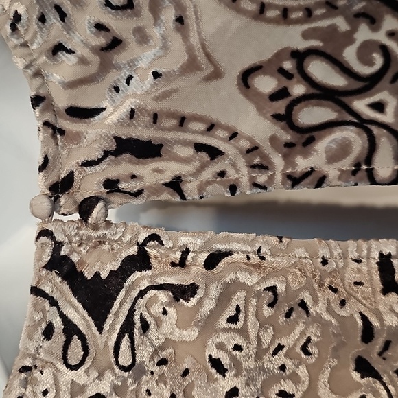 ASOS DESIGN bias cut drape mini dress wbutton detail in paisley velvet Sz 6 NWT - Picture 14 of 15
